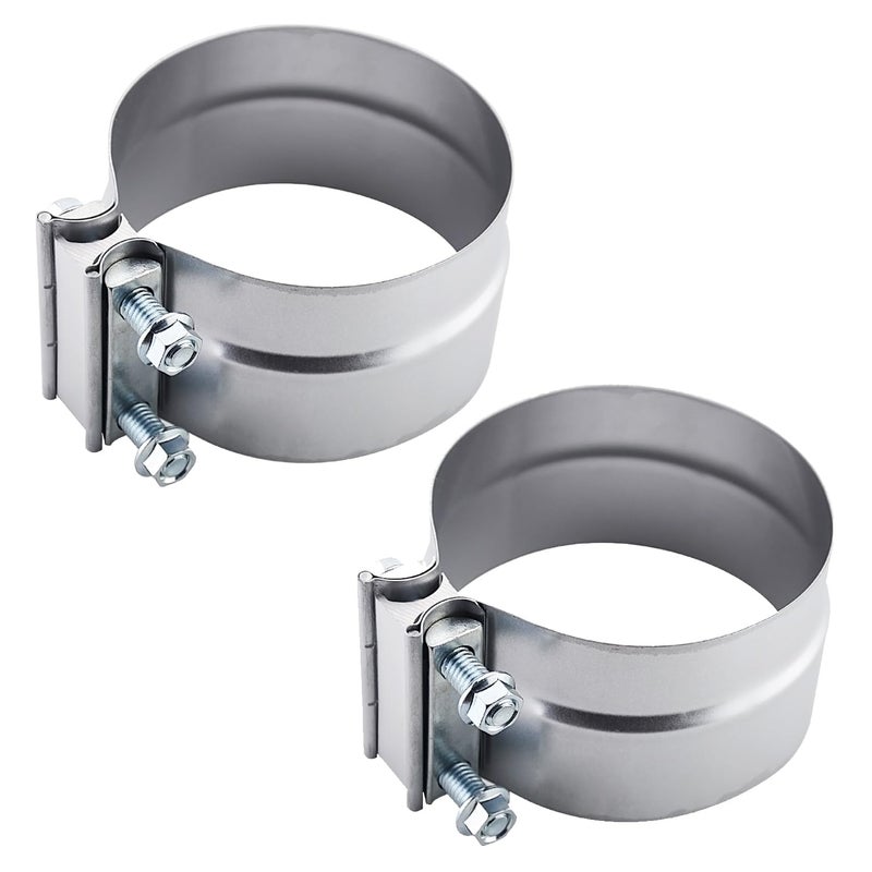ROADFORMER 5" Lap Joint Exhaust Band Clamp Preformed Aluminized Steel (2 Pack) - Image 1